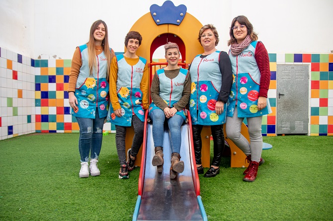 De izda. a drcha. Susana Ern, Lidia Font, Verónica Ortolà, Rosa Morell y María Llobell