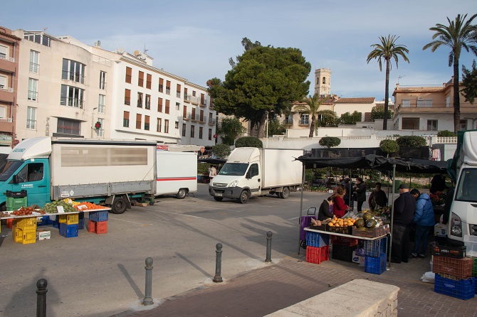 Los puestos de fruta también han disminuido.