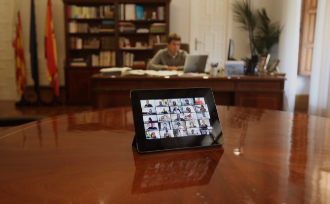 Una imagen del pleno en el que la Diputación aprobó el reparto de las ayudas sociales a todos los municipios