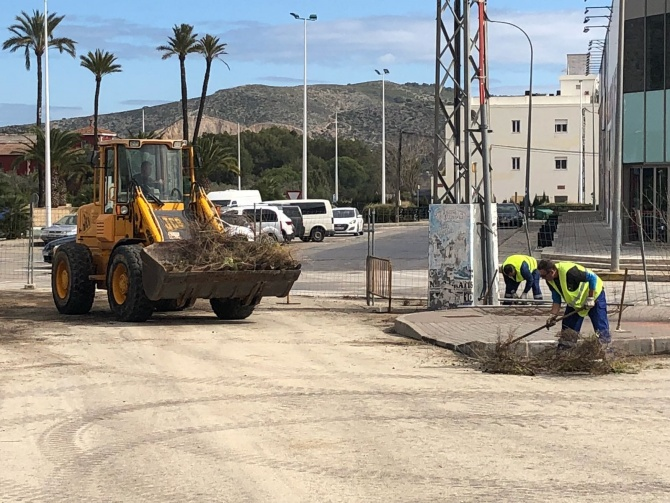 Imagen de archivo. Trabajos en el polígono industrial de Teulada