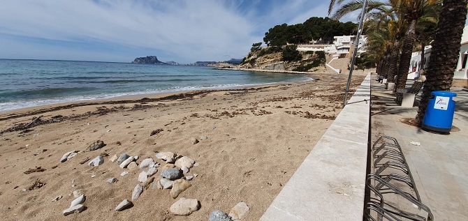 Playa del Portet antes...