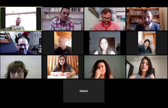 Imagen de la última reunión por videoconferencia de los técnicos del organismo