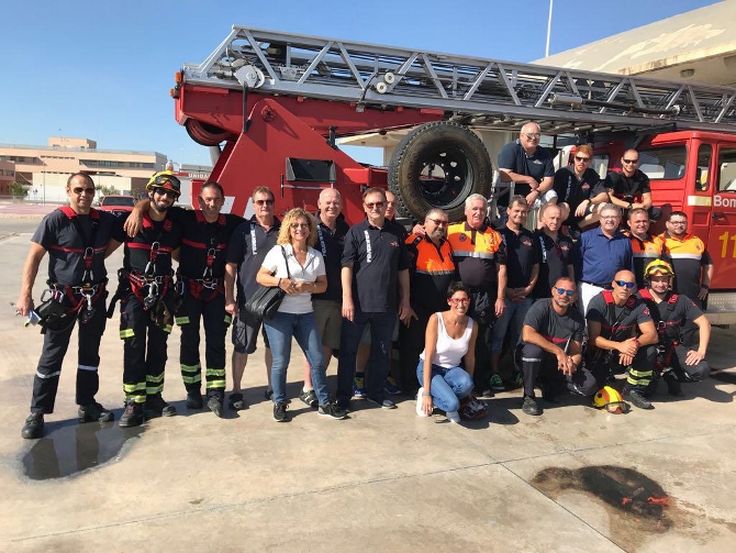 Imagen de la visita al Parque de Bomberos Provincial en San Vicente del Raspeig