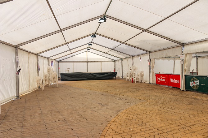 Carpa donde sucedieron los hechos.