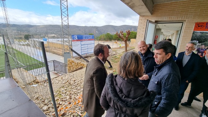 Carlos Mazón durante su visita a Teulada Moraira