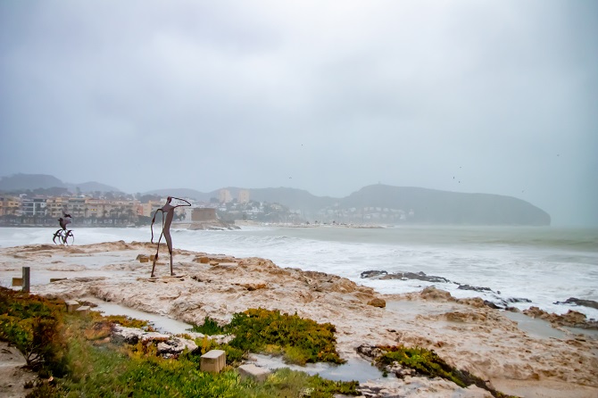 Temporal marítimo en Teulada Moraira