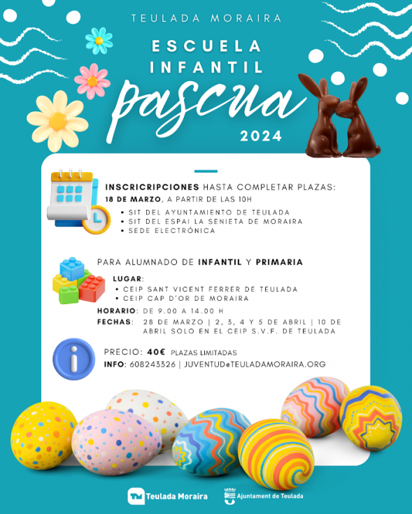 Vuelve la Escuela de Pascua a Teulada Moraira para alumnos de infantil y primaria