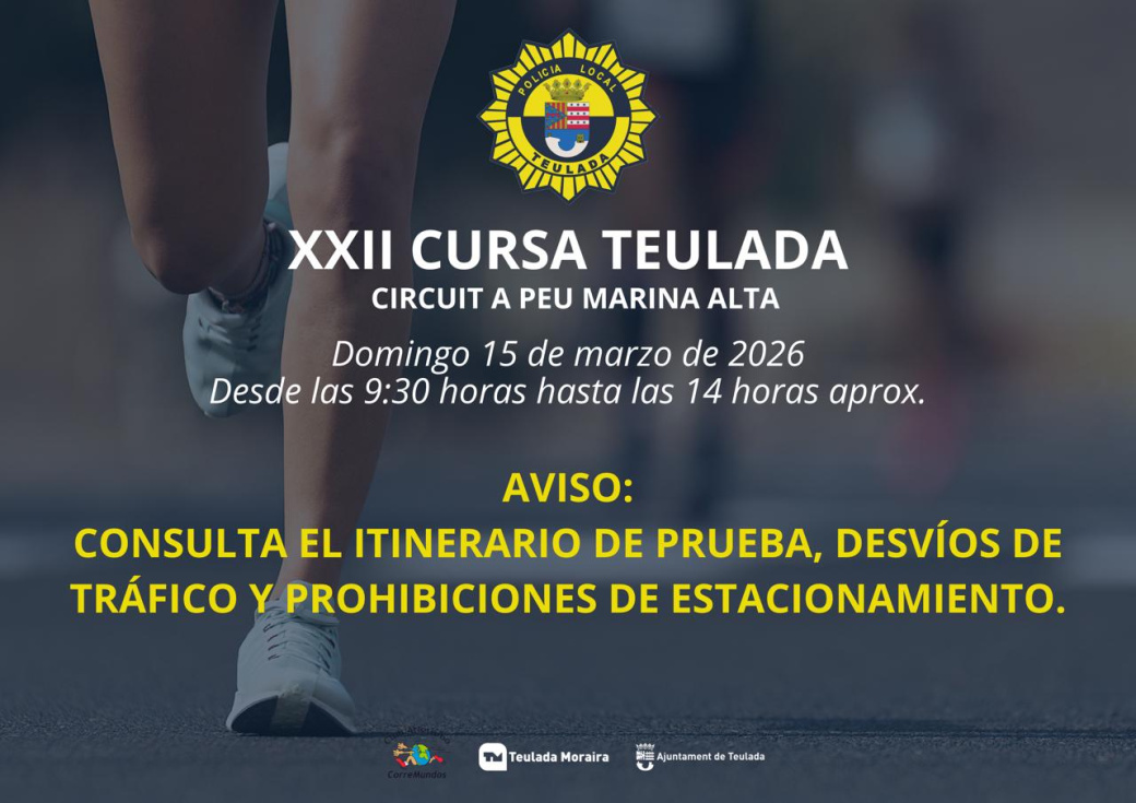 Teulada acoge este domingo la XXII Cursa Popular del Circuit a Peu Marina Alta