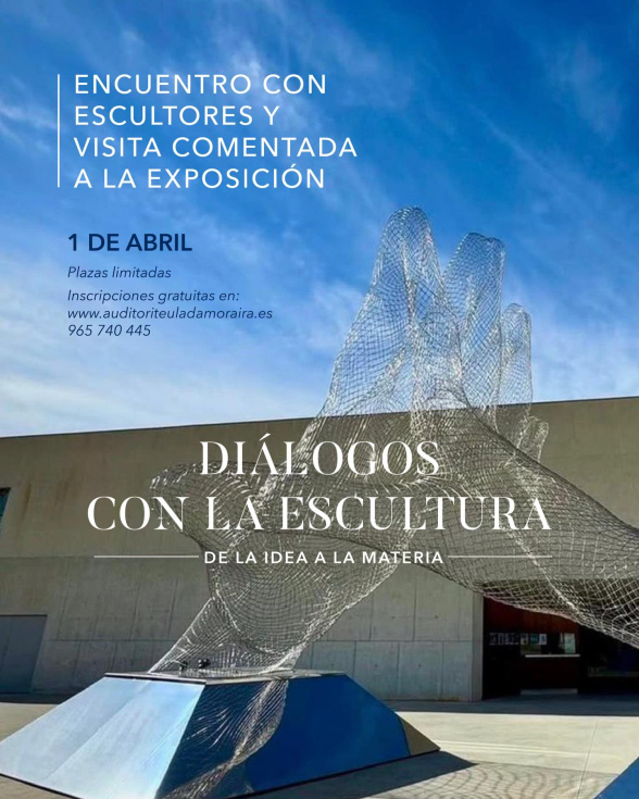 El Auditori Teulada Moraira acoge ‘Diálogos con la escultura’, un encuentro con artistas y visita guiada a su exposición