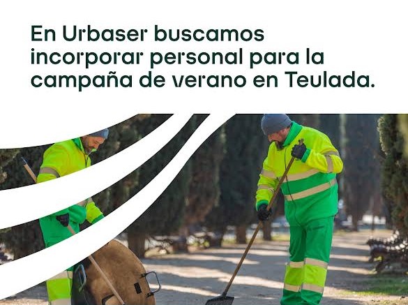 OFERTA DE TRABAJO EN TEULADA MORAIRA: Urbaser busca personal para la campaña de verano