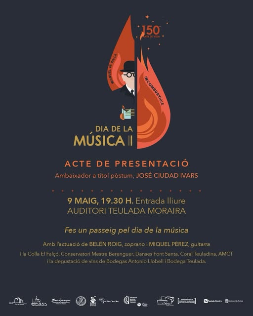 El Auditori Teulada Moraira acogerá el V Día de la Música con actuaciones, danzas y un homenaje a Pepe Ciudad Ivars