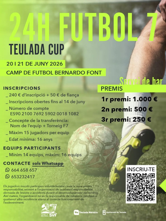 Últimas horas para inscribirse en el torneo Teulada Cup 24H Fútbol 7 que se celebrará el 20 y 21 de junio