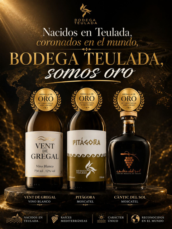 Bodega Teulada logra tres medallas de oro en los Premios Mezquita de Córdoba