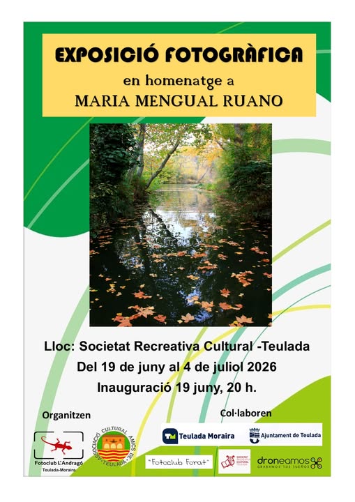 Teulada rendirá homenaje a Maria Mengual Ruano con una exposición fotográfica en la Societat Recreativa Cultural