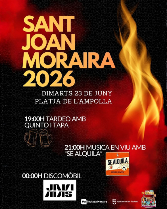 Moraira celebrará la noche de San Juan junto al mar con música en directo, tardeo y discomóvil