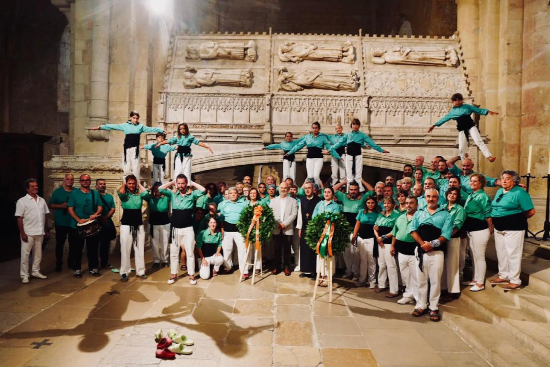 La Muixeranga de la Marina Alta rinde un solemne homenaje a Jaume I en el 750 aniversario de su muerte