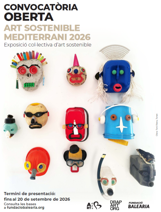 La Fundación Baleària y Drap-Art buscan artistas para una exposición colectiva de arte sostenible con recorrido por Dénia, El Verger, Menorca y Ceuta