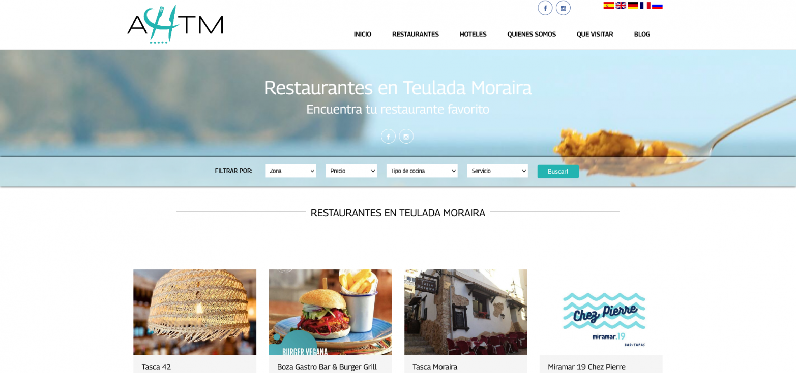 Nueva web de la Asociación Hostelera de Teulada Moraira