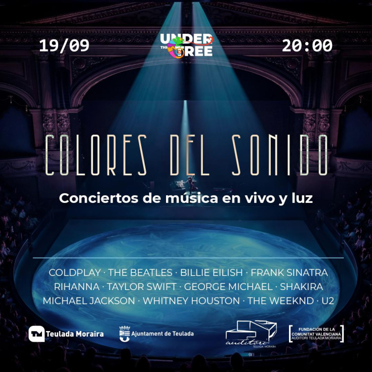 Colores del Sonido llevará al Auditori Teulada Moraira un viaje inmersivo entre música, luz y color