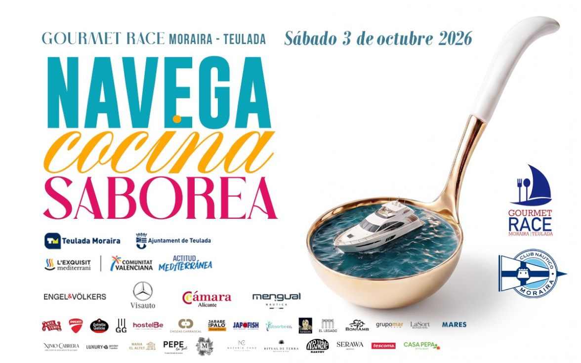 La XIII Gourmet Race reunirá náutica y alta cocina en Moraira el 3 de octubre