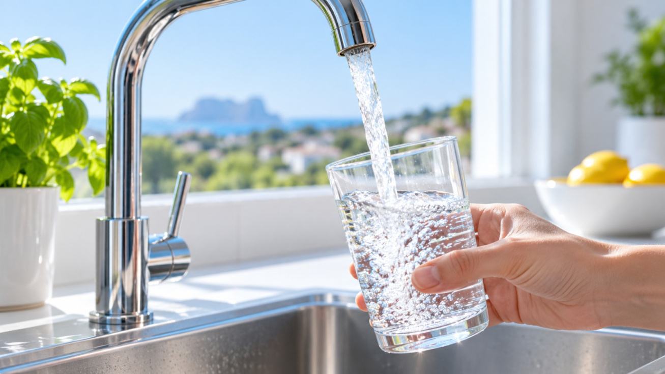 Recreaci&oacute;n: agua apta para el consumo tras el levantamiento de la restricci&oacute;n en Teulada Moraira.