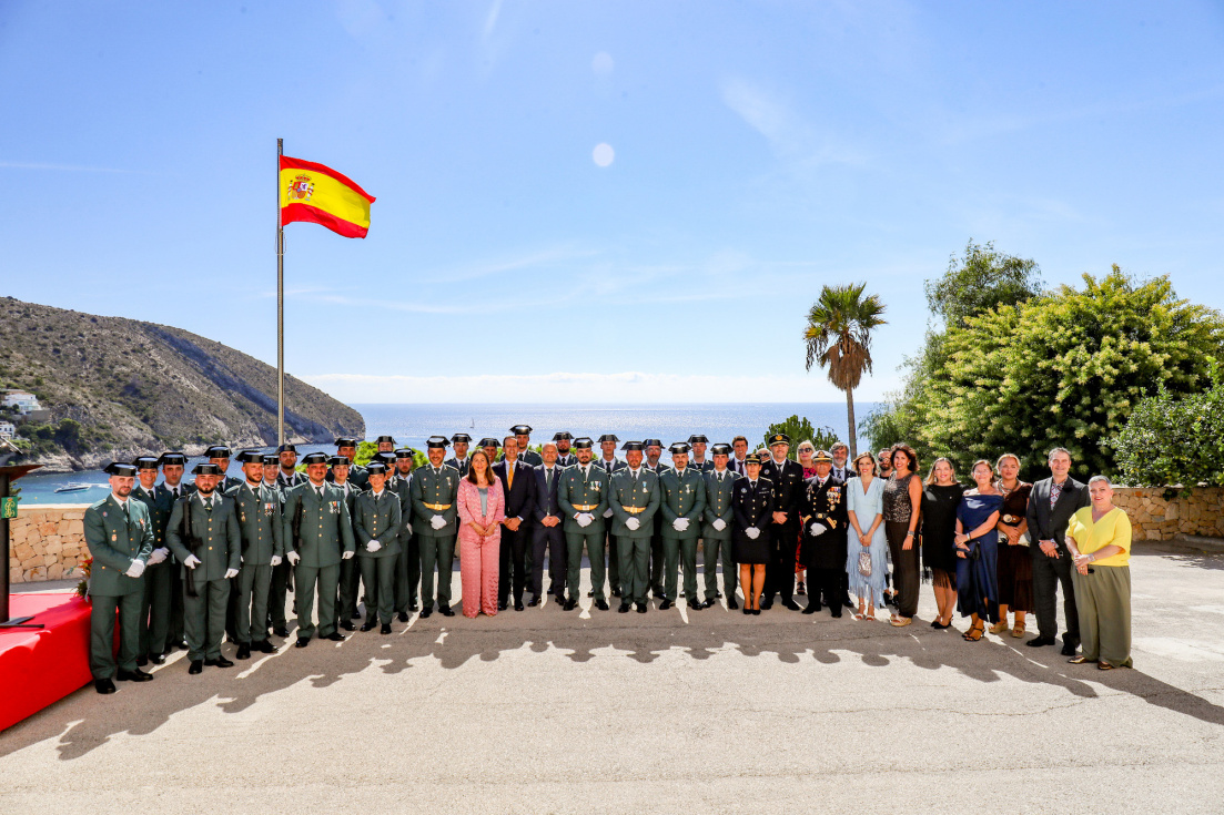 Teulada Moraira celebra el 12 de Octubre junto a la Guardia Civil