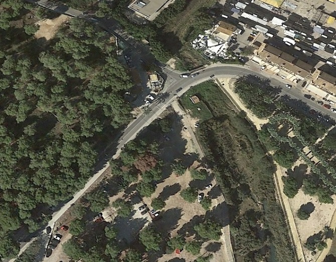 Imagen aérea de la zona donde se ubicará el nuevo complejo de ocio turístico en Moraira