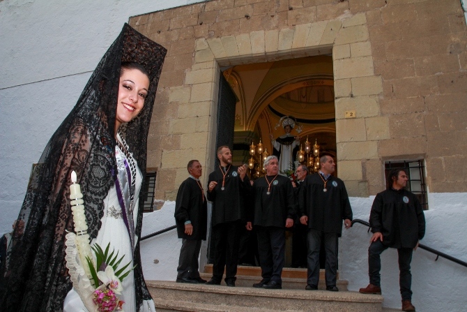 La Reina Mayor de Fiestas de Teulada, Cristina Pérez