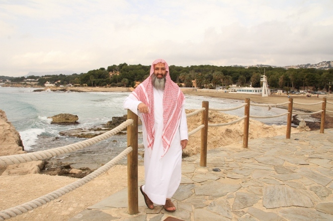 Abu Adam Shashaa, en una fotografía exclusiv de Teuada Moraira Digital.