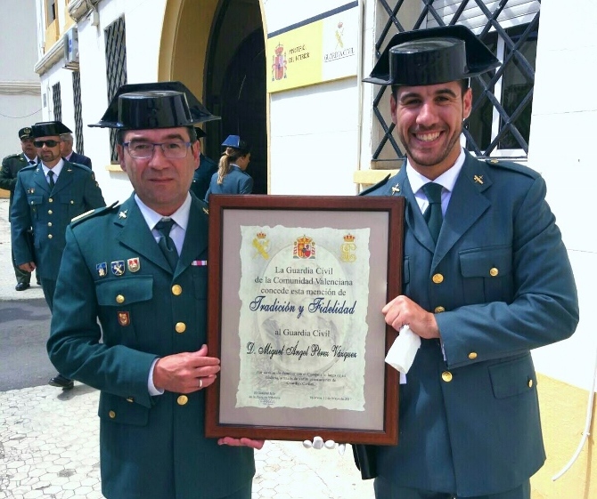 Miguel Ángel Pérez Vázquez junto a su padre, Migue Ángel Pérez Castaño.